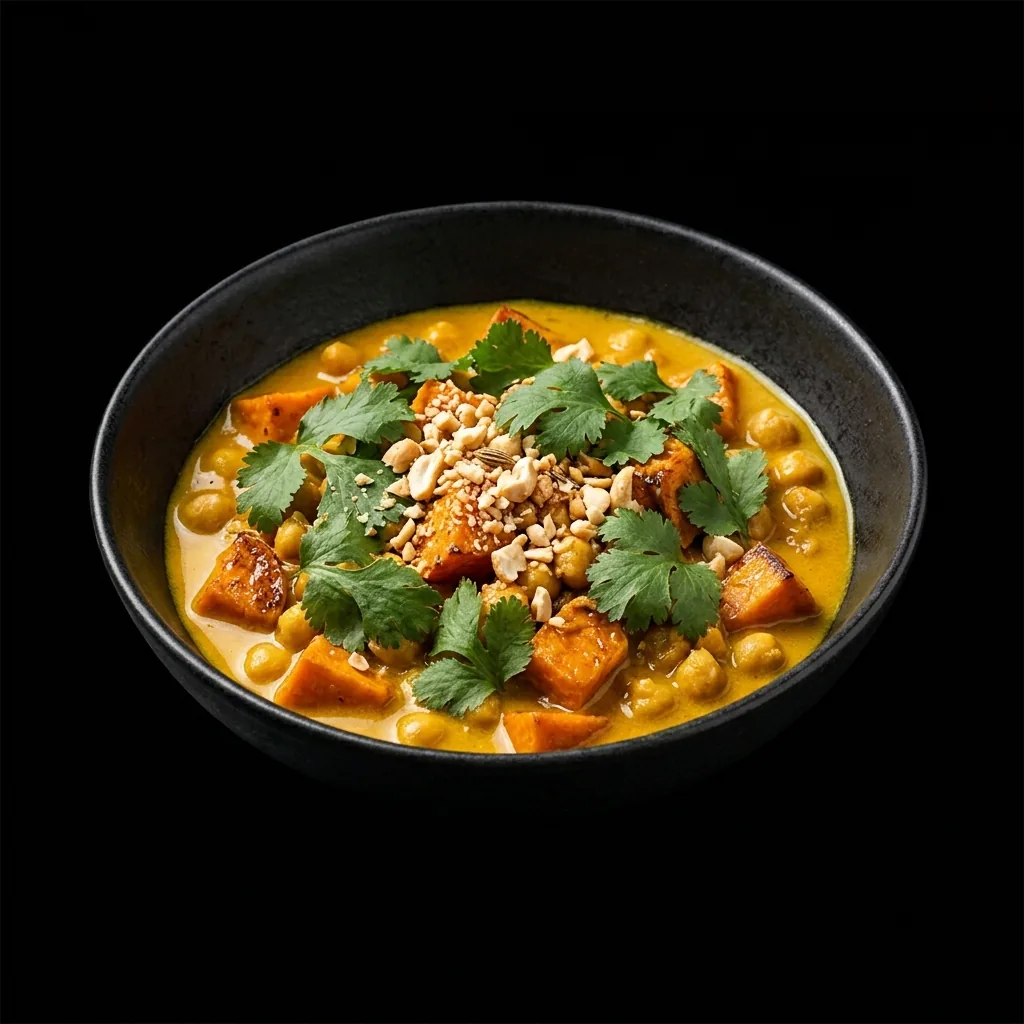 Curry de pois chiches & patate douce